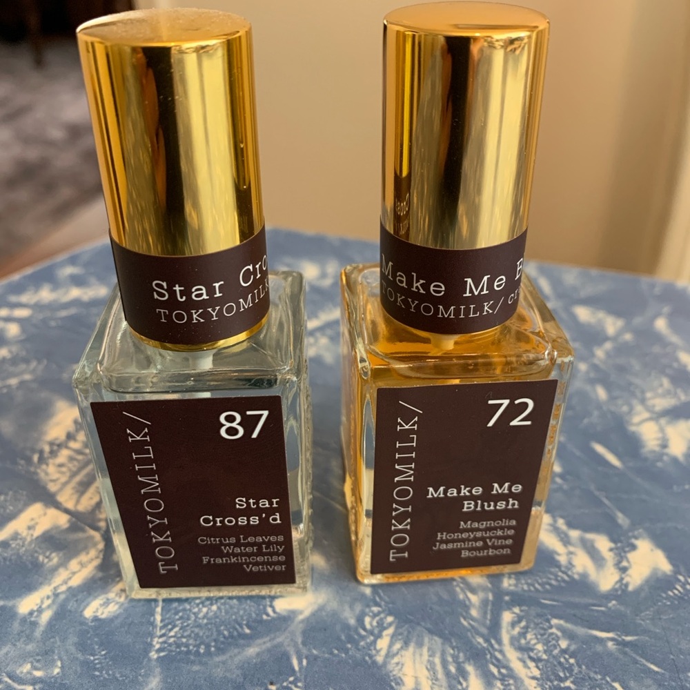 TokyoMilk Set of 2 Perfumes: Star Cross'd #87 and Make Me Blush #72 NWOB